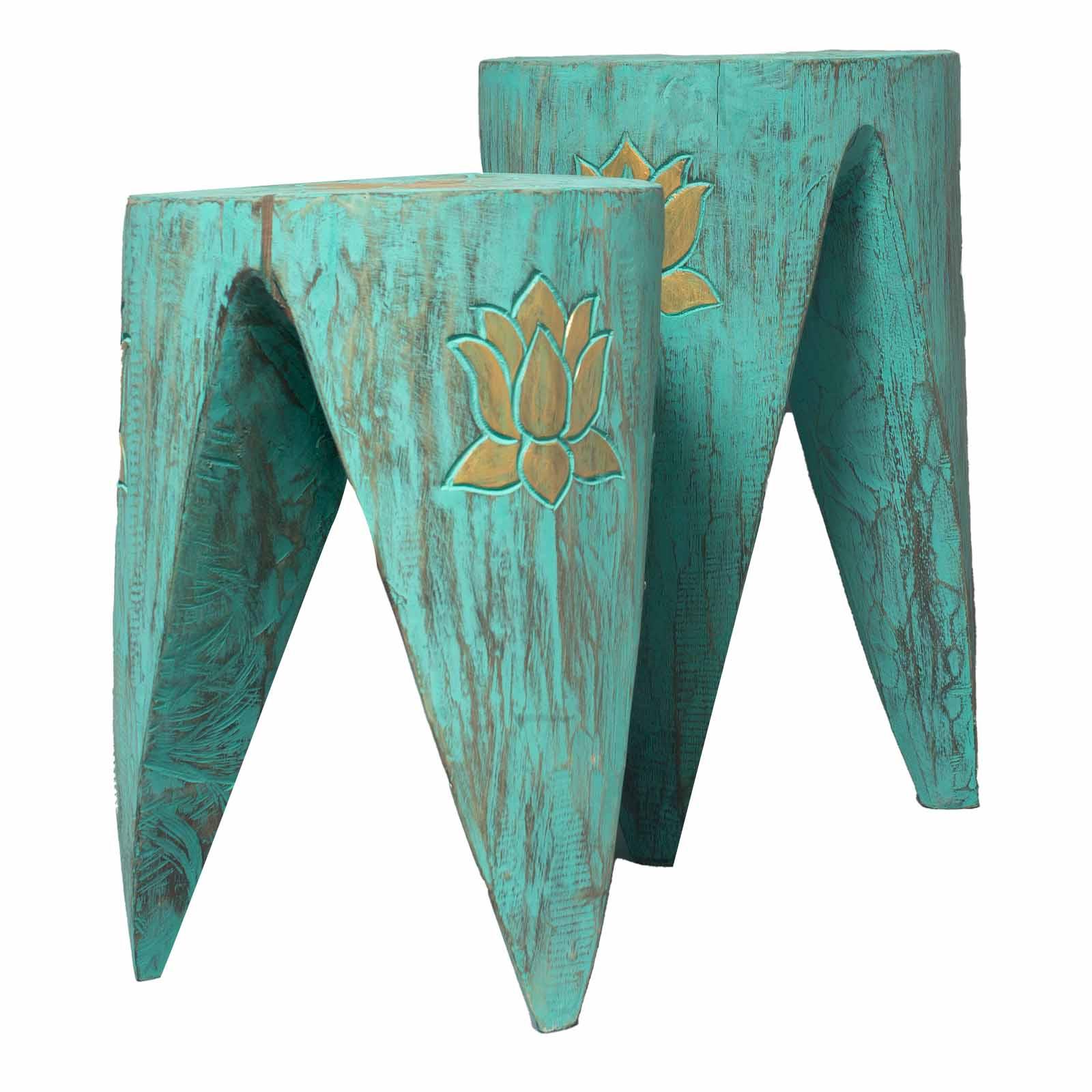 Tribal Tables / Stools - Charming Spaces