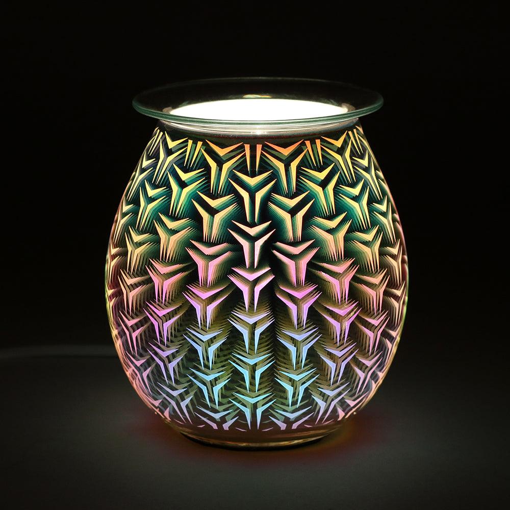 3D Geometric Light-up Electric Oil Burner - Charming Spaces