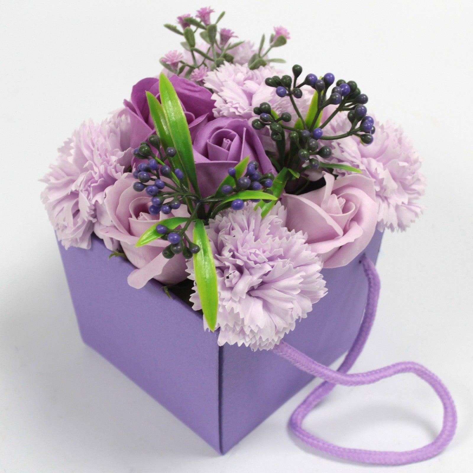 Soap Flower Bouquet - Lavender Rose & Carnation - Charming Spaces