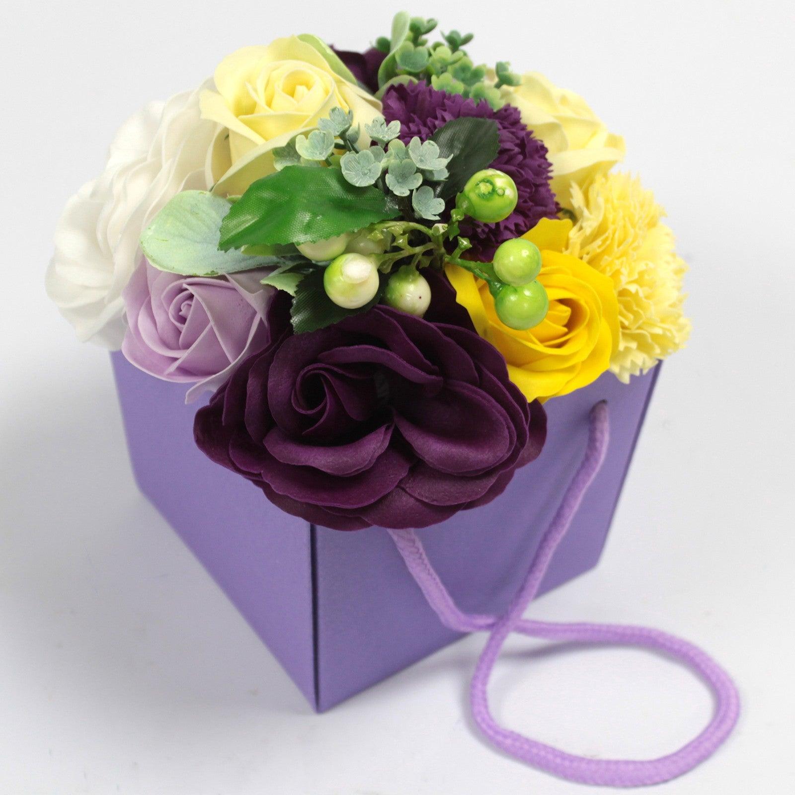 Soap Flower Bouquet - Purple Flower Garden - Charming Spaces