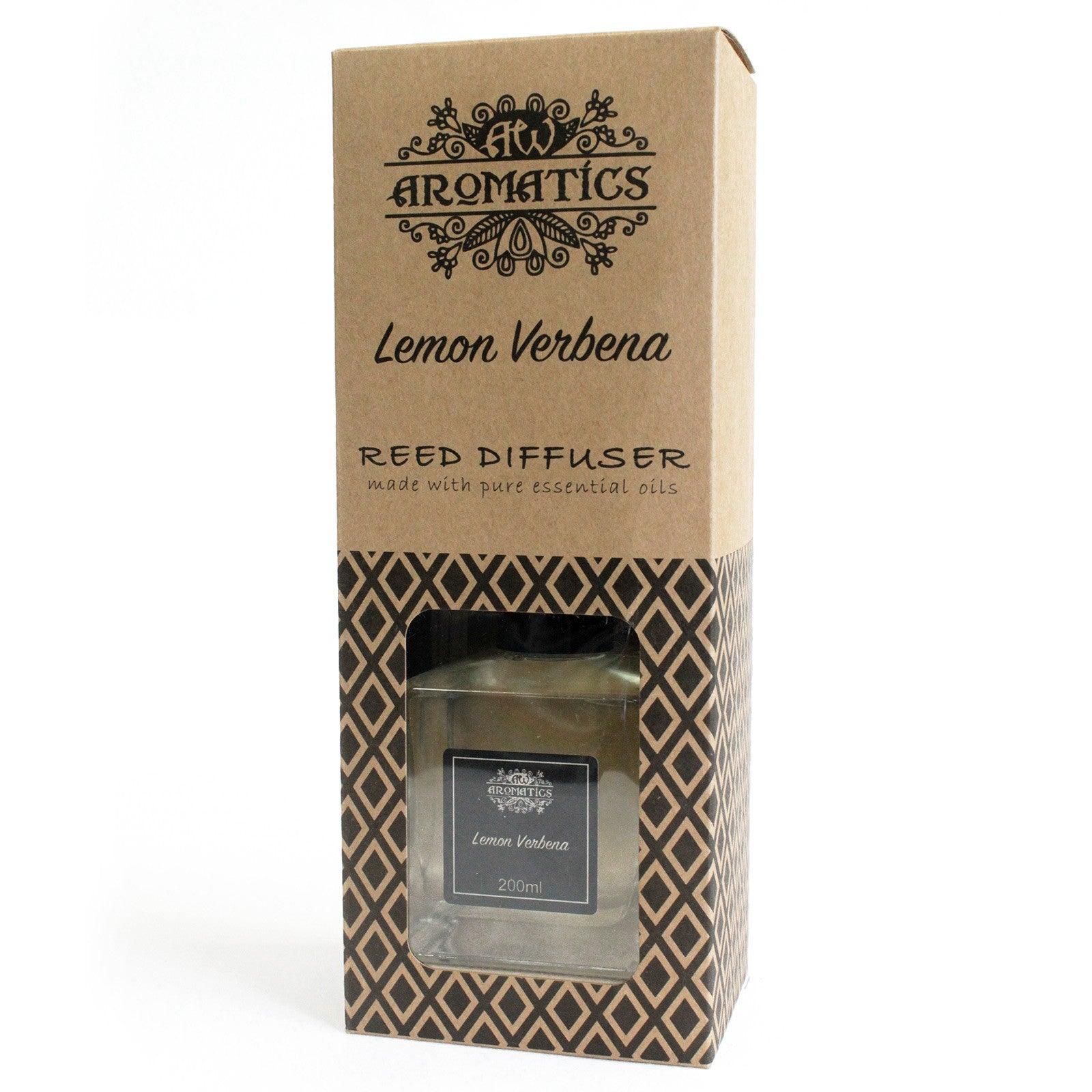 200ml Lemon Verbena Essential Oil Reed Diffuser - Charming Spaces