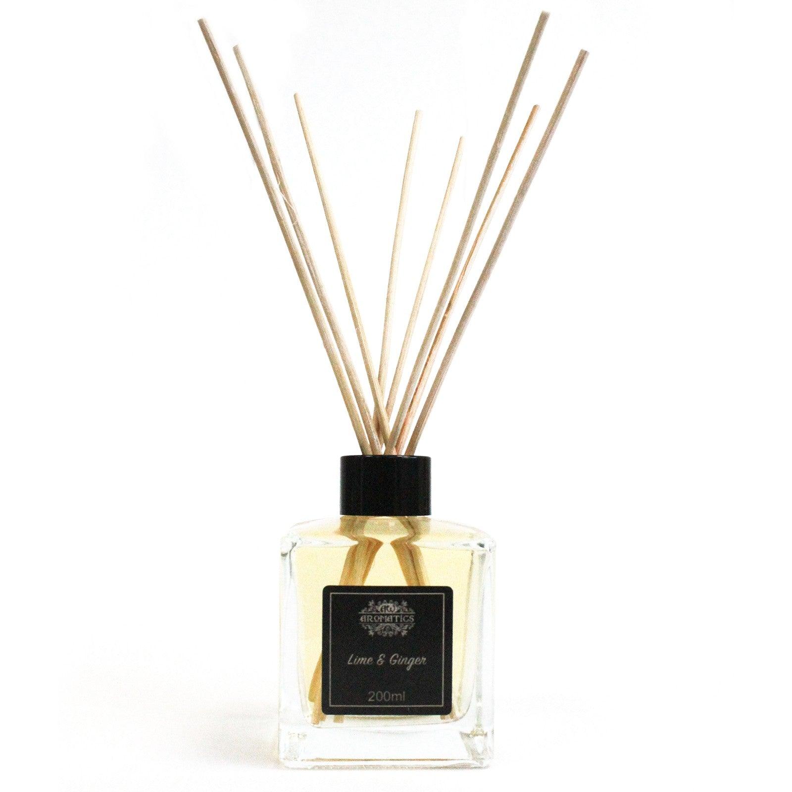 200ml Lime & Ginger Essential Oil Reed Diffuser - Charming Spaces