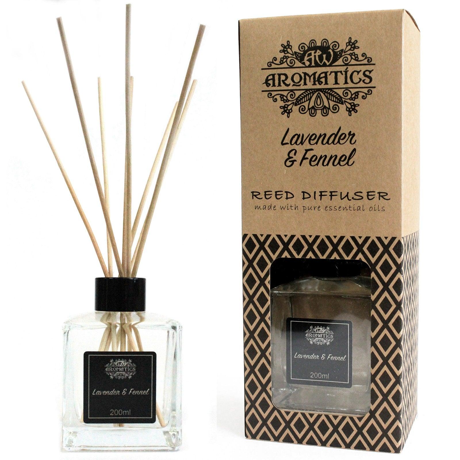 200ml Lavender & Fennel Essential Oil Reed Diffuser - Charming Spaces