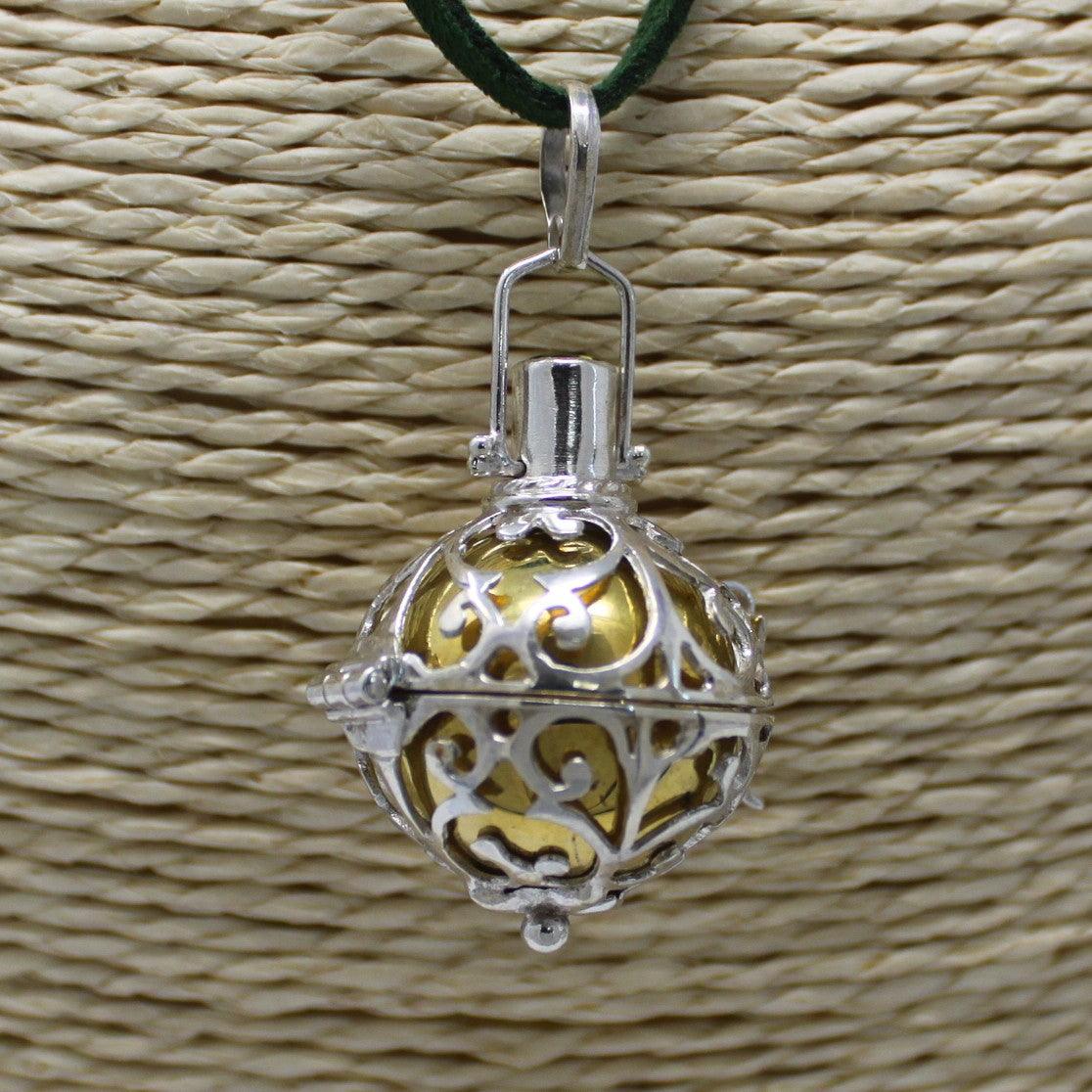 Silver Angel Bell - Healing - 23mm - Charming Spaces
