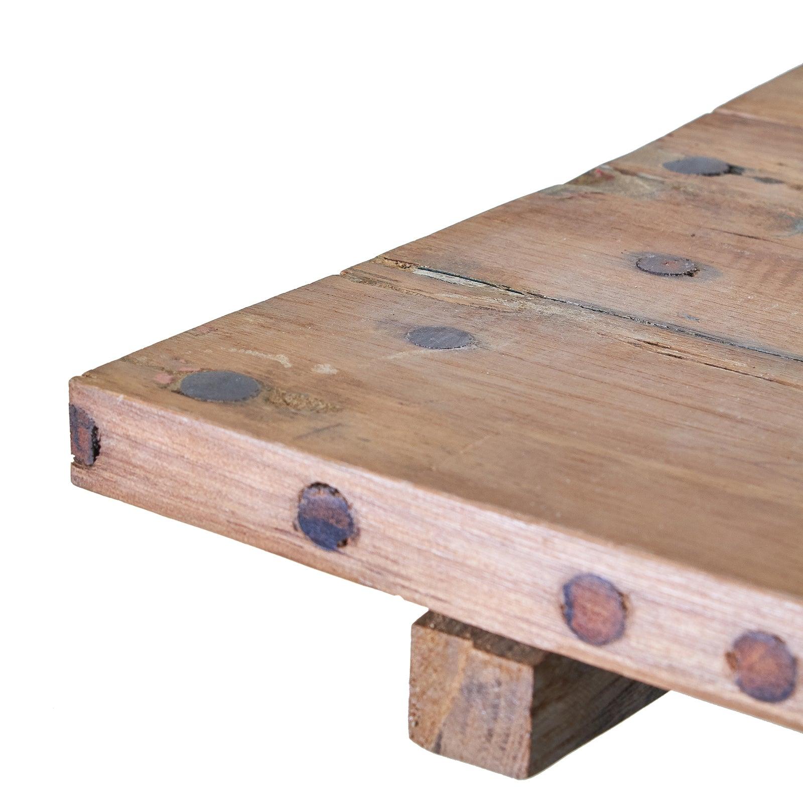 Square Folding Coffee Table - 50cm - Recycled Wood - Charming Spaces