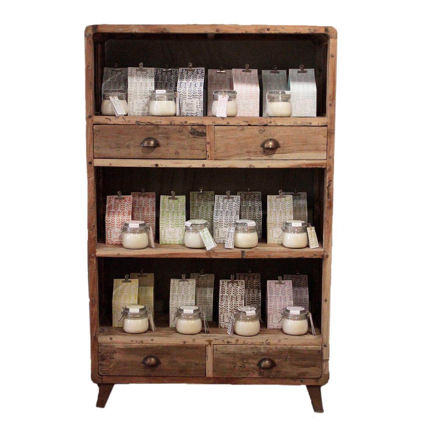 Shelf Display - Reclaimed Wood - 100x40x160cm - Charming Spaces
