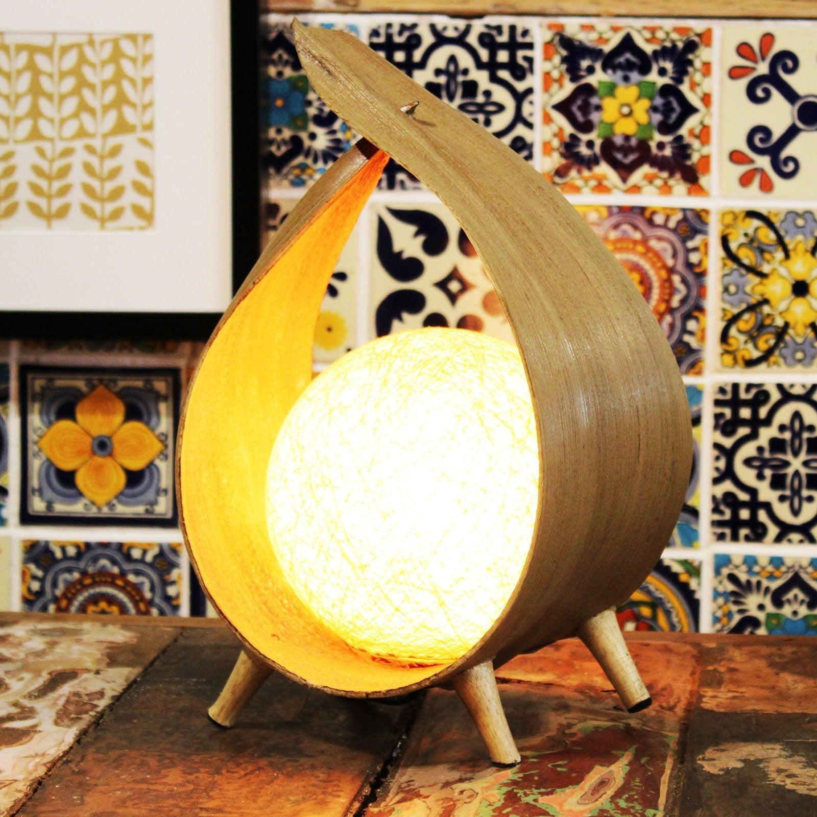Natural Coconut Lamp - Natural Loop - Charming Spaces