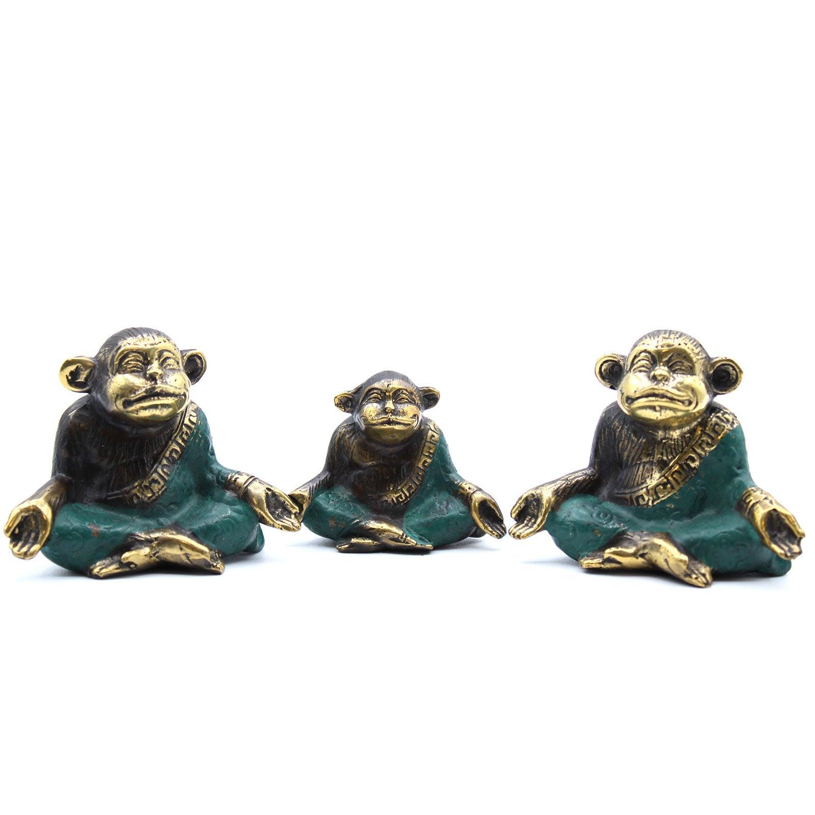Family of Yoga Monkeys (assorted sizes) - Set of 3 - Charming Spaces