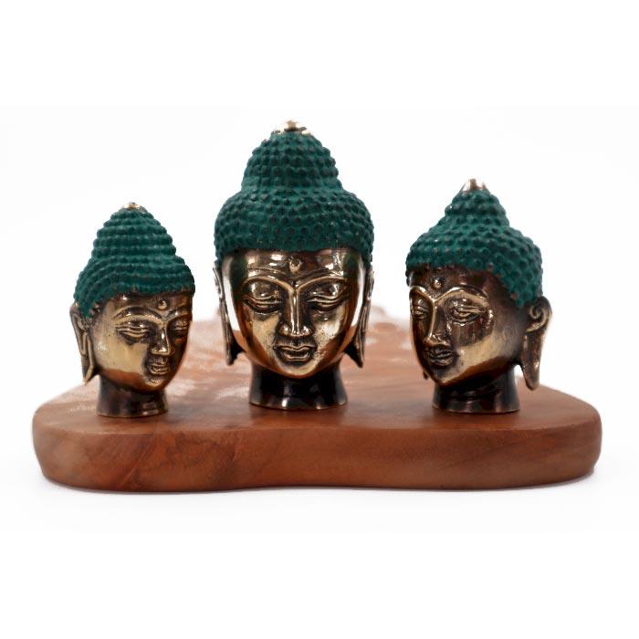 Buddha Heads (assorted sizes) - Set of 3 - Charming Spaces