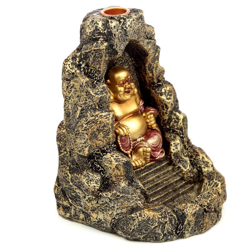 Chinese Buddha Backflow Incense Burner - Charming Spaces