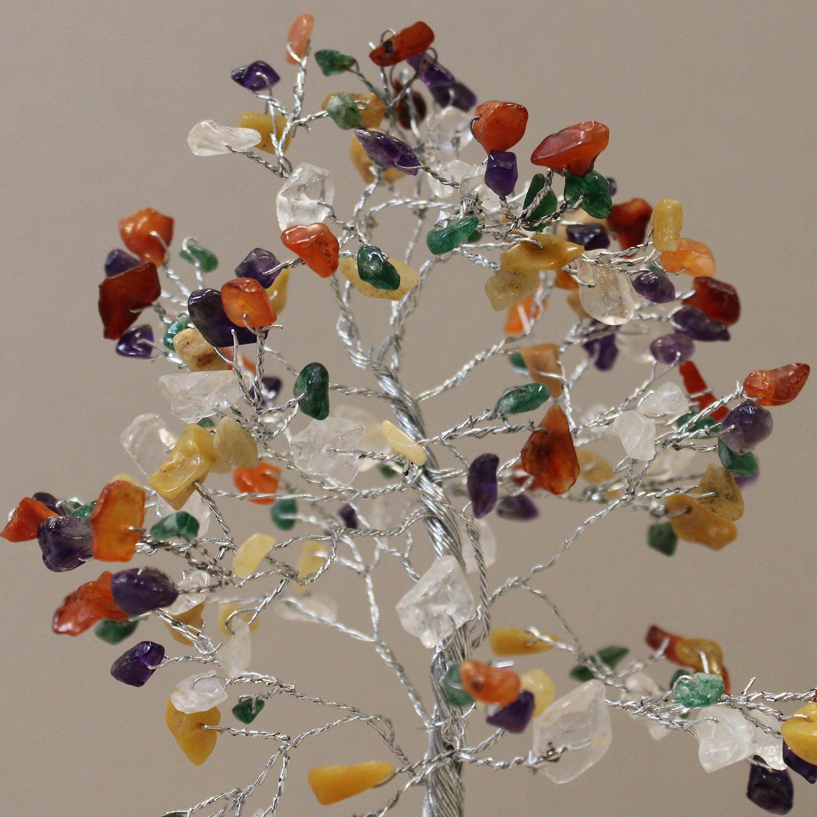 Gemstone Tree with Orgonite Base, 160 Stone, Multi Stone, Feng Shui - Charming Spaces