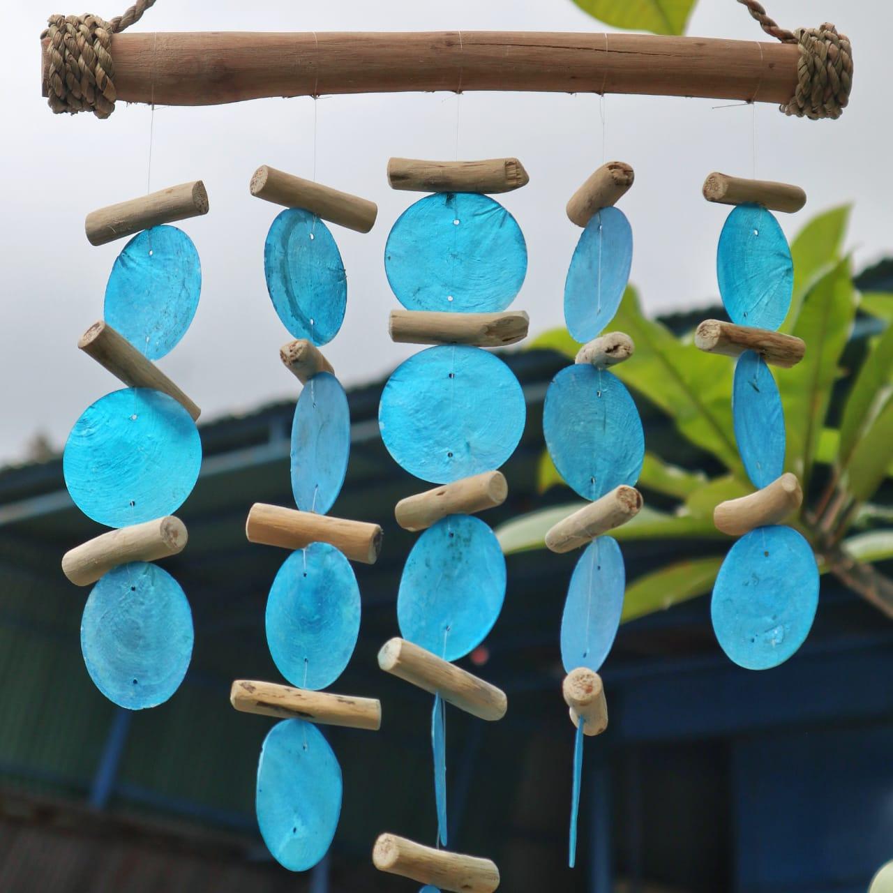 Blue Driftwood Chime - Charming Spaces