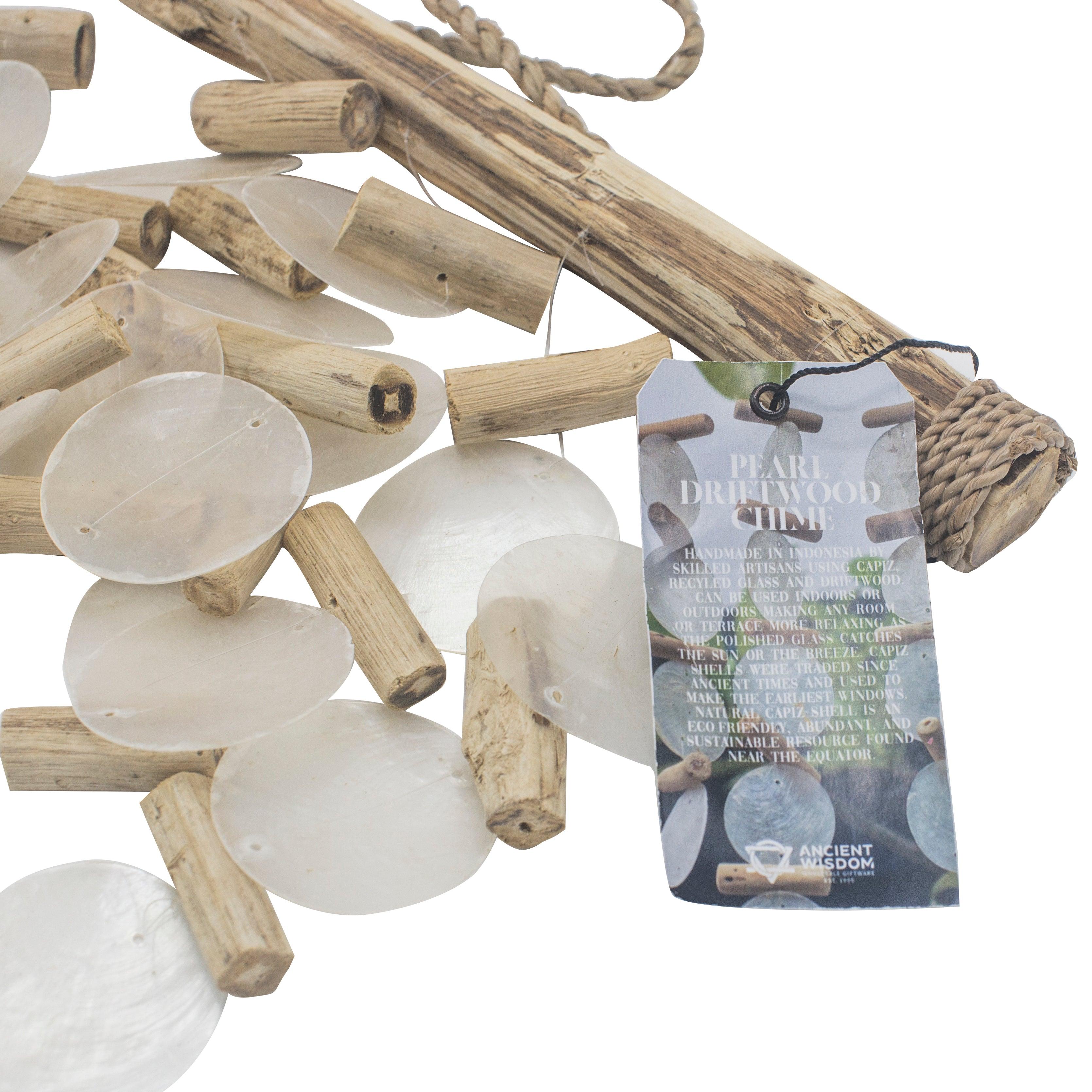 Pearl Effect Driftwood Chime - Charming Spaces