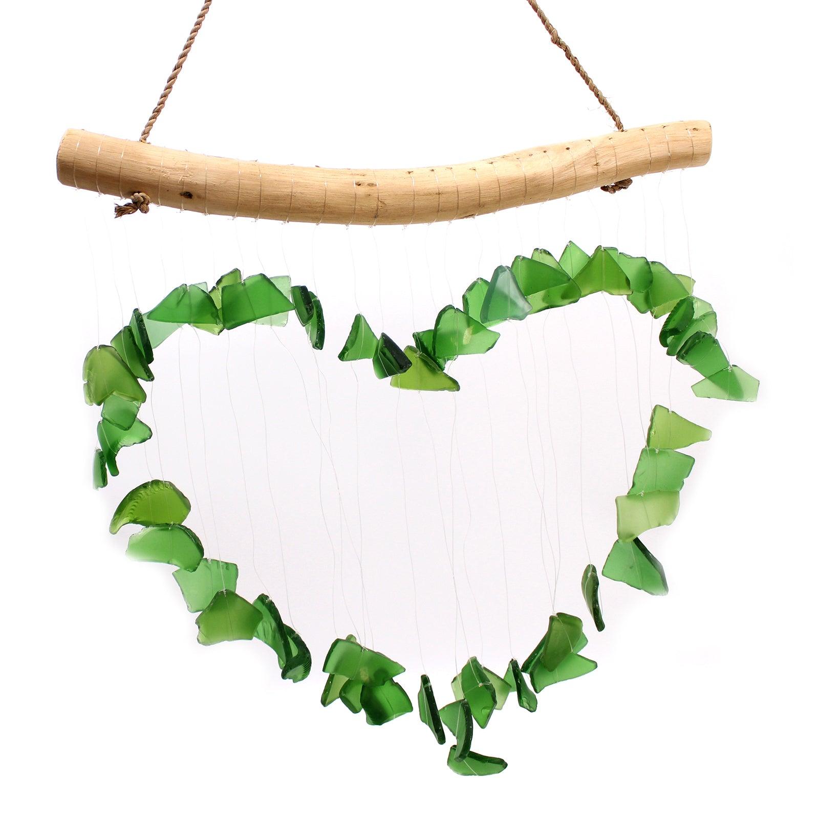 Love Wind Chime - Green - Charming Spaces