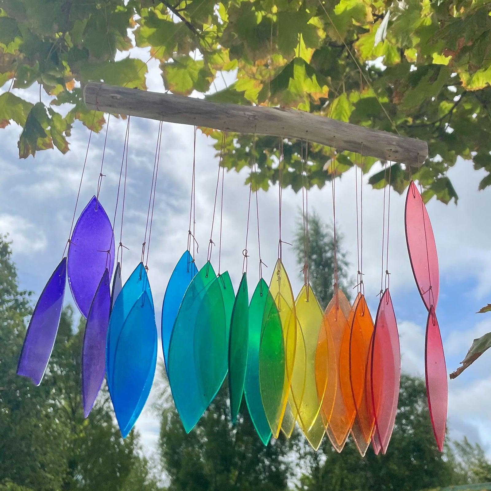 Wind Chime - Rainbow Glass - Assorted - Charming Spaces