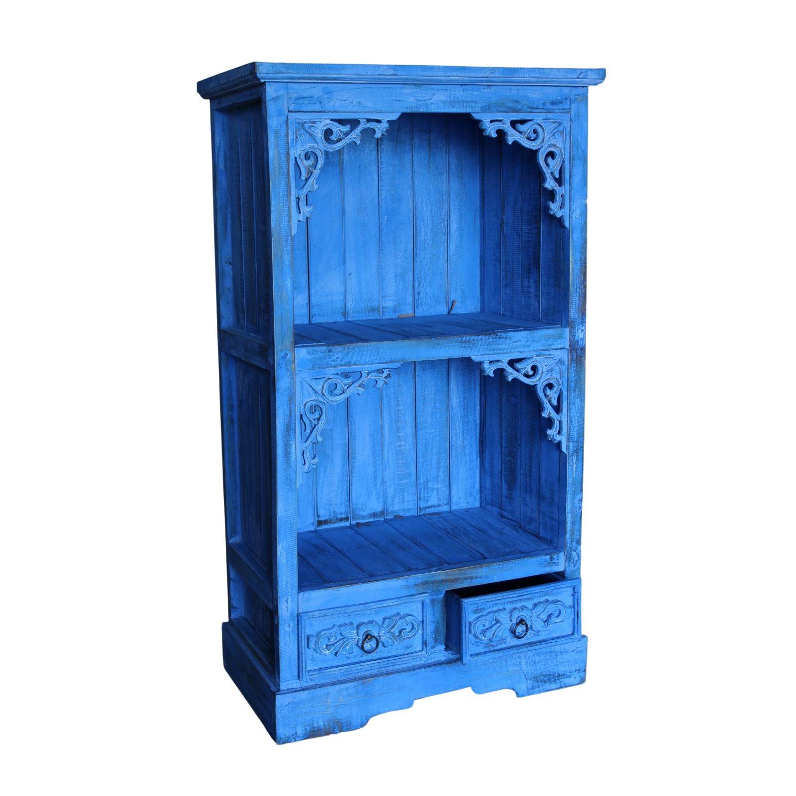 Freestanding Bathroom Cabinet - Bluewash - Charming Spaces