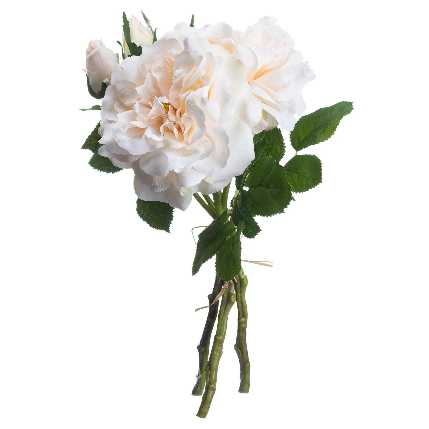 Peachy Cream Short Stem Rose Bouquet - Charming Spaces