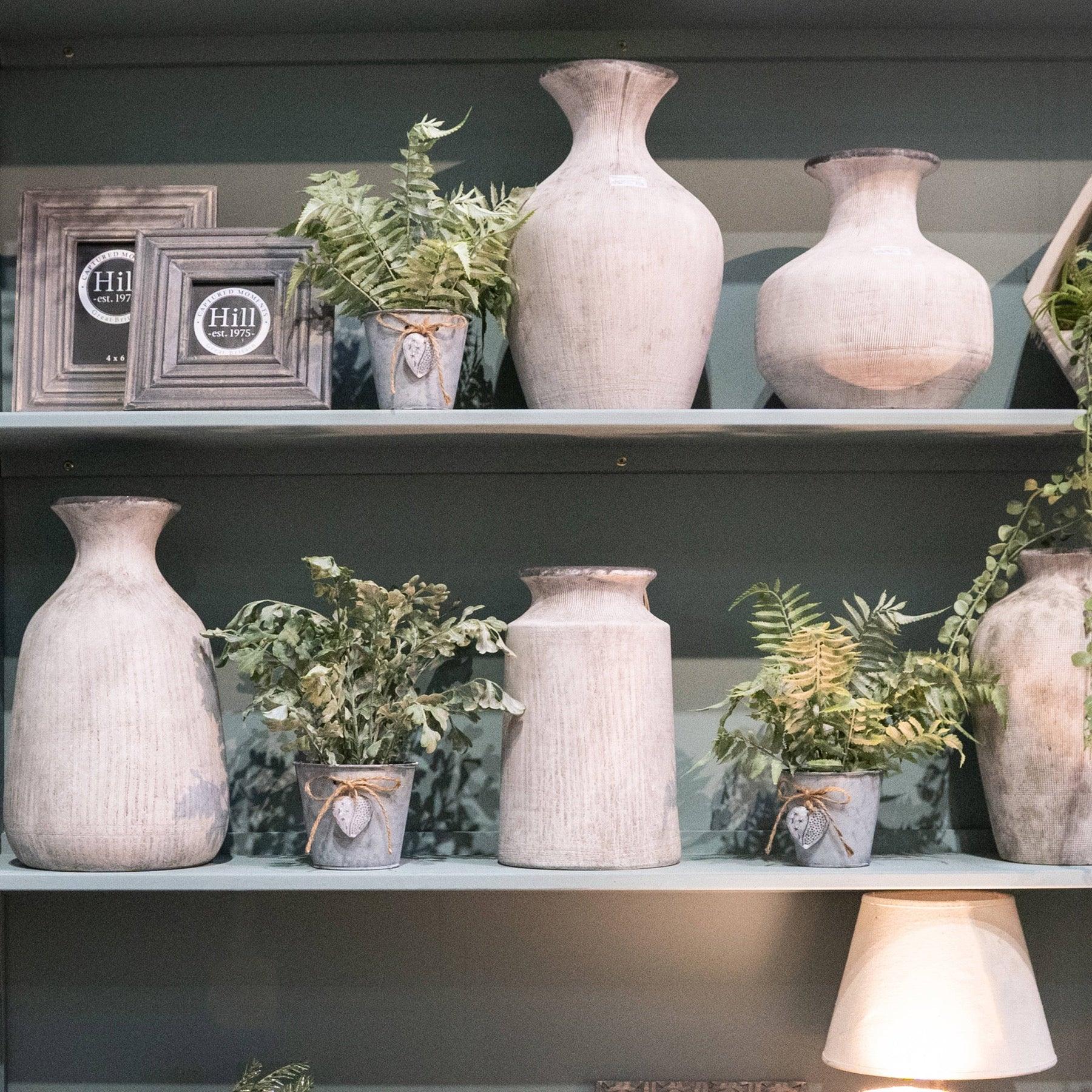 Bloomville Ellipse Stone Vase - Charming Spaces