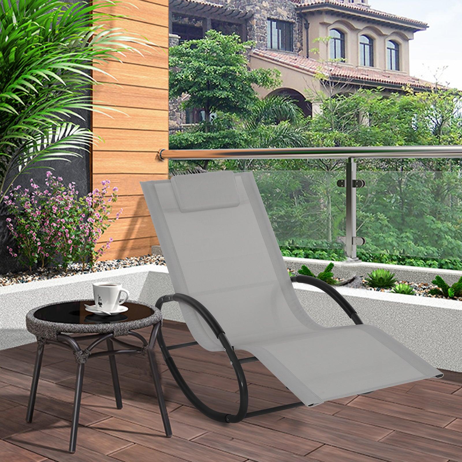 Outdoor Rocking Chair / Lounger / Recliner for Garden, Patio, Decking, Balcony - Charming Spaces