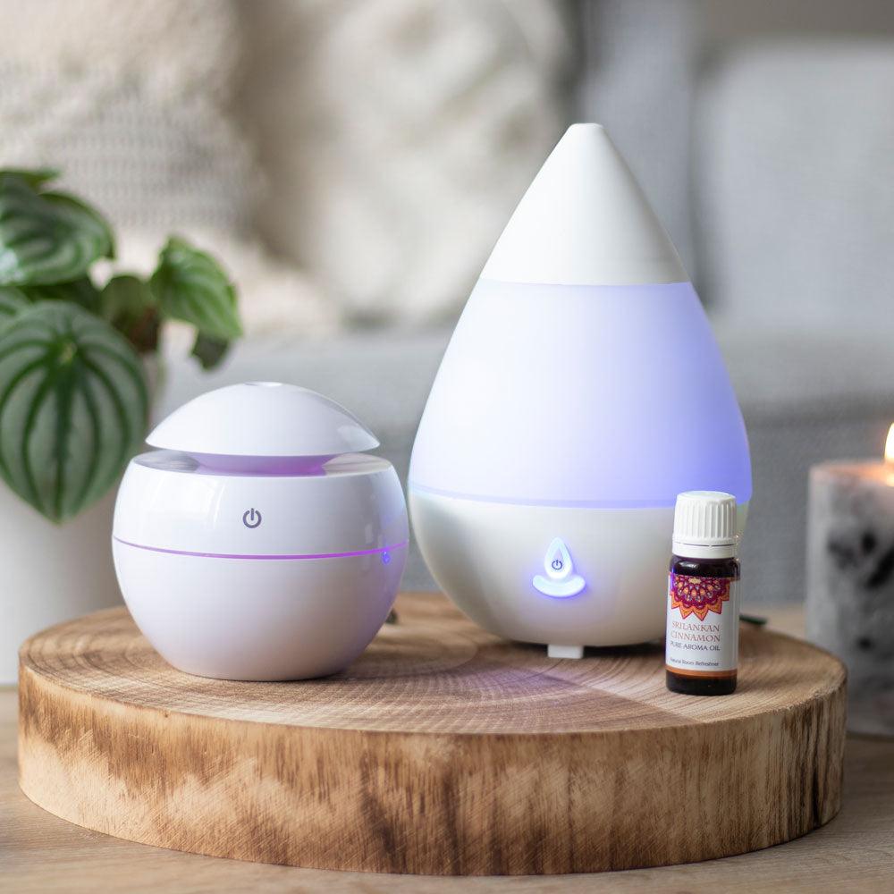 Small Round White Aroma Diffuser - Charming Spaces