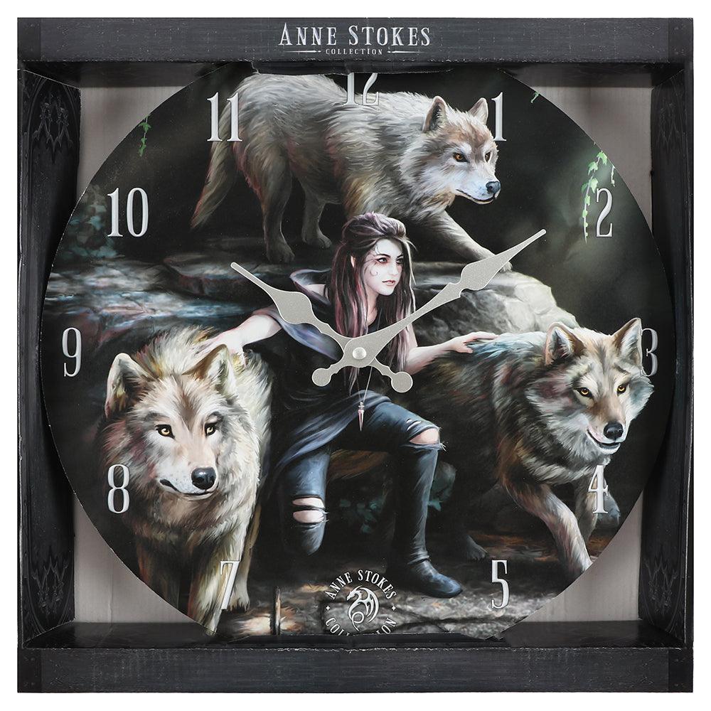 Power Of Three Wall Clock By Anne Stokes - Charming Spaces