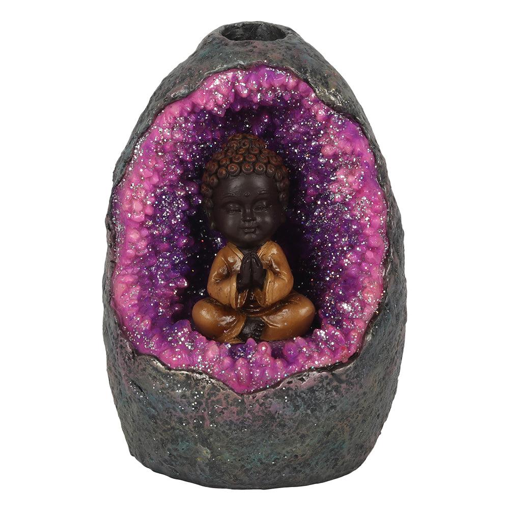 Backflow Incense Burner - Buddha Crystal Cave LED - Charming Spaces