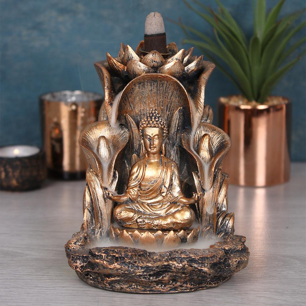 Bronze Buddha Backflow Incense Burner - Charming Spaces