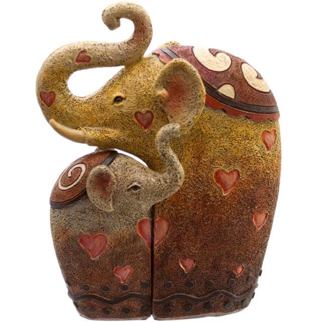 Elephants Resin Ornament - Charming Spaces