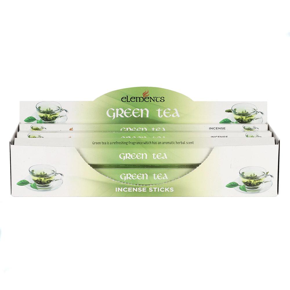 6 Packs of Elements Green Tea Incense Sticks - Charming Spaces