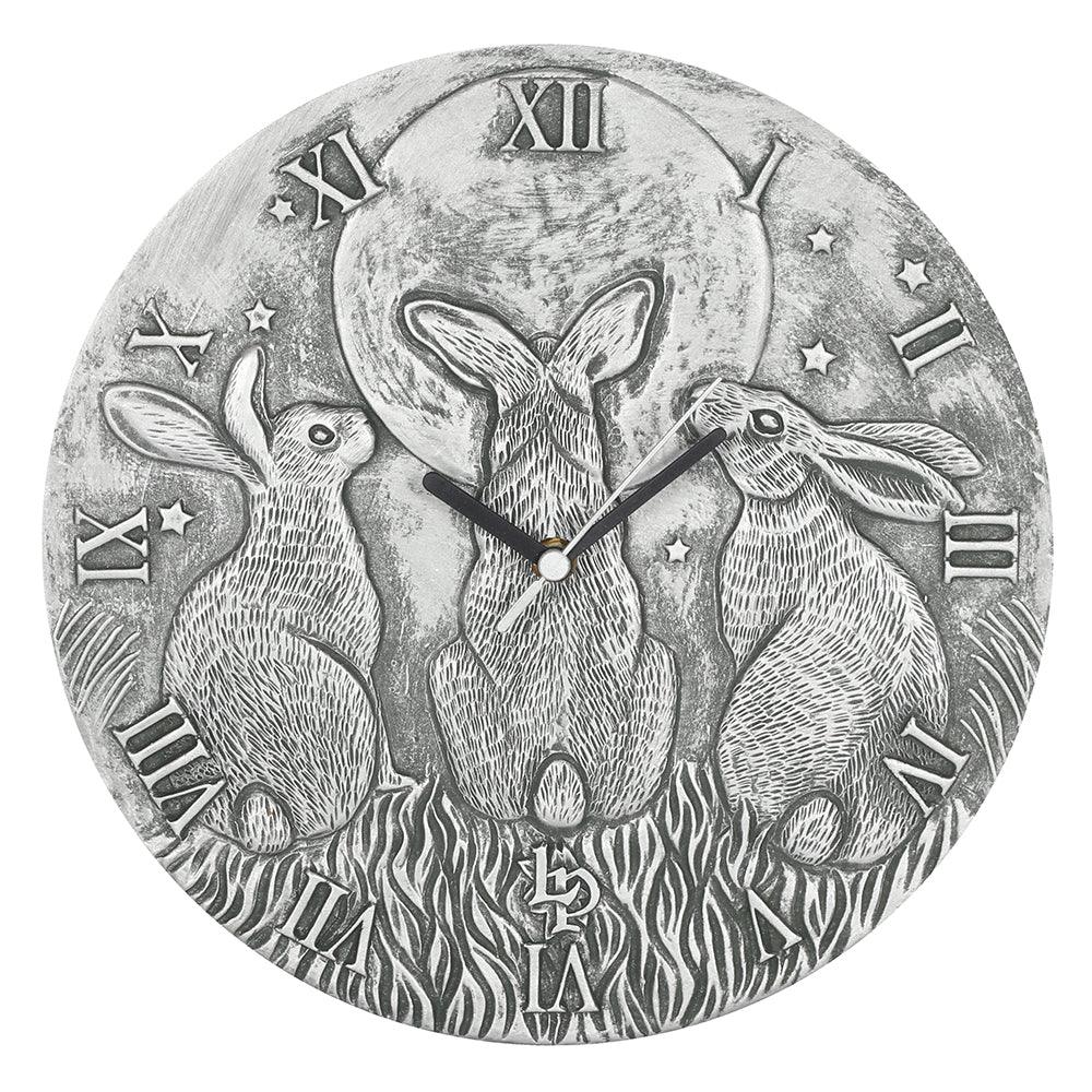 Silver Effect Terracotta Moon Shadows Clock by Lisa Parker - Charming Spaces