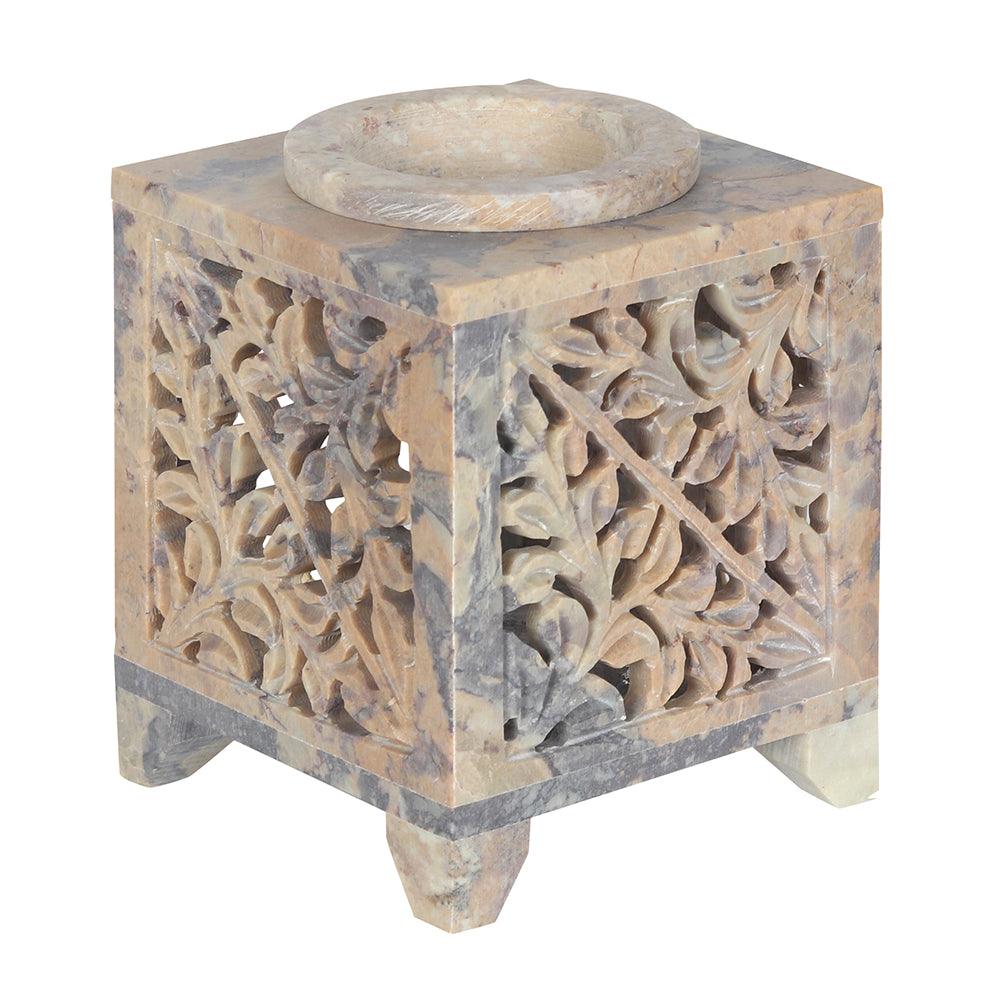Moroccan Arch Cutout Soapstone Oil Burner - Charming Spaces