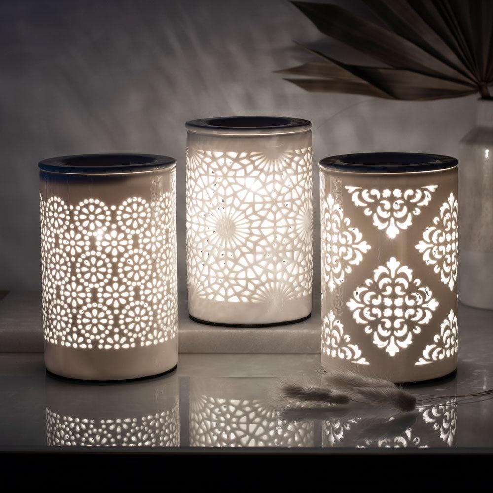 Lace Cut Out Electric Oil Burner - Charming Spaces
