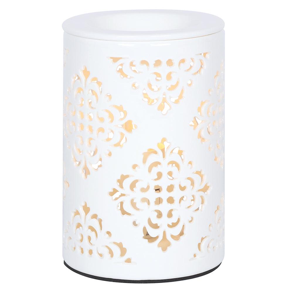Damask Cut Out Electric Oil Burner - Charming Spaces