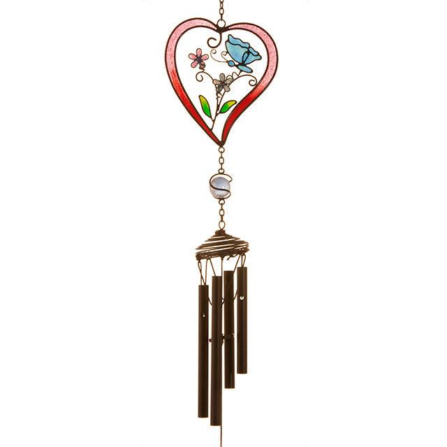 Red Heart Windchime - Charming Spaces