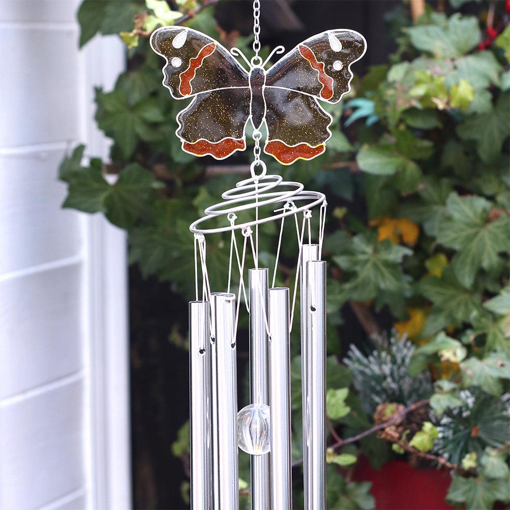 Red Admiral Butterfly Windchime - Charming Spaces