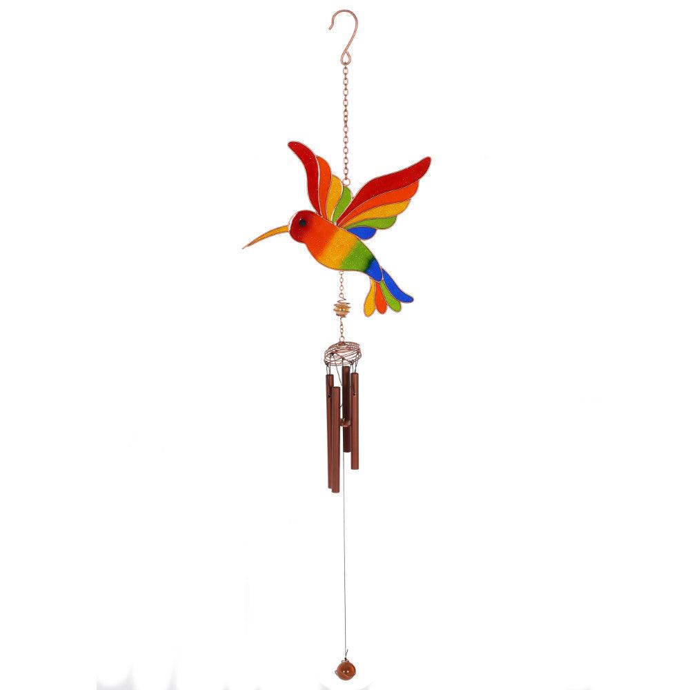 Multicoloured Hummingbird Wind Chime - Charming Spaces