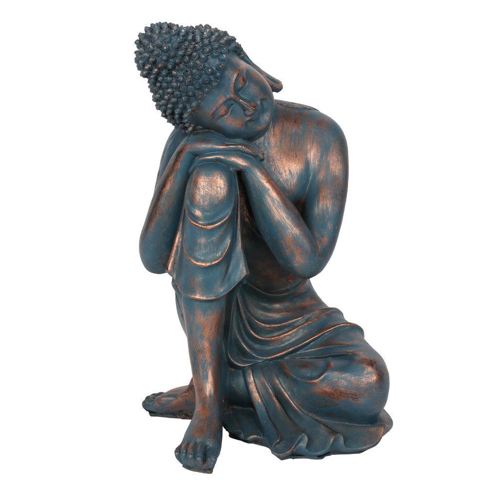 Blue Hands on Knee Buddha - Charming Spaces