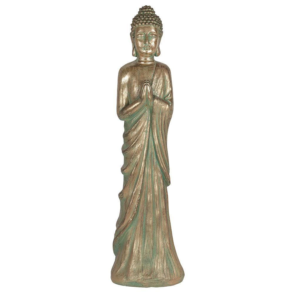 Verdigris Effect 81cm Standing Garden Buddha - Home fragrance, Bathroom heaven, Home/Garden decor, Jewelry & Esoteric Gifts online - Charming Spaces