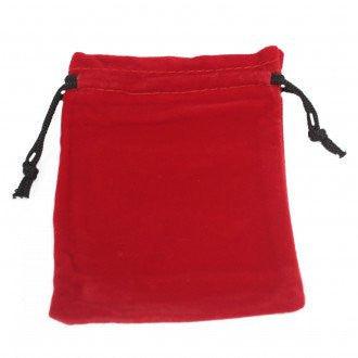 Quality Velvet Pouch - Red 10x12cm - Charming Spaces